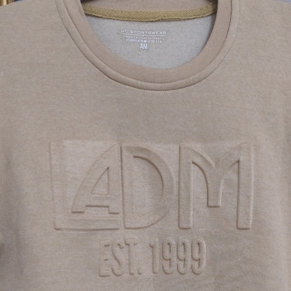 ADM Beige Crewneck Sweatshirt - Picture 2 of 9